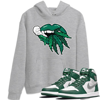 Jordan 1 Gorge Green Sneaker Match Tees Weed Lips Sneaker Tees Jordan 1 Gorge Green Sneaker Release Tees Unisex Shirts