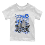 Jordan 1 True Blue Sneaker Match Tees West Coast Sneaker Tees Jordan 1 True Blue Sneaker Release Tees Kids Shirts