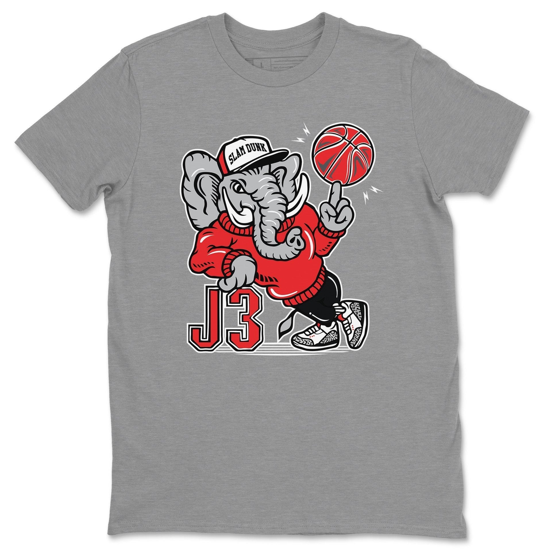 Jordan 3 White Cement Sneaker Match Tees AJ3 Elephant Sneaker Tees Jordan 3 White Cement Sneaker Release Tees Unisex Shirts