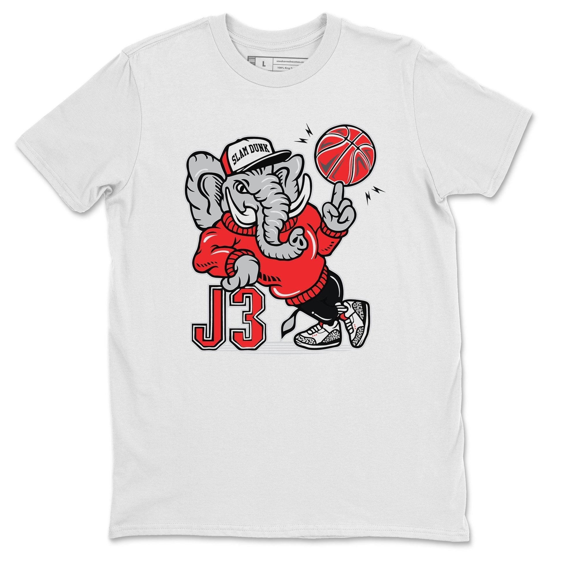 Jordan 3 White Cement Sneaker Match Tees AJ3 Elephant Sneaker Tees Jordan 3 White Cement Sneaker Release Tees Unisex Shirts