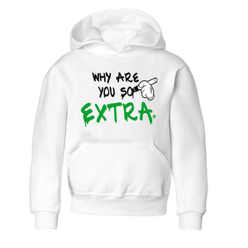 Air Jordan 1 Celtics Sneaker Match Tees Why Are You So Extra Sneaker Tees Air Jordan 1 Retro Celtics Sneaker Release Tees Kids Shirts White 2