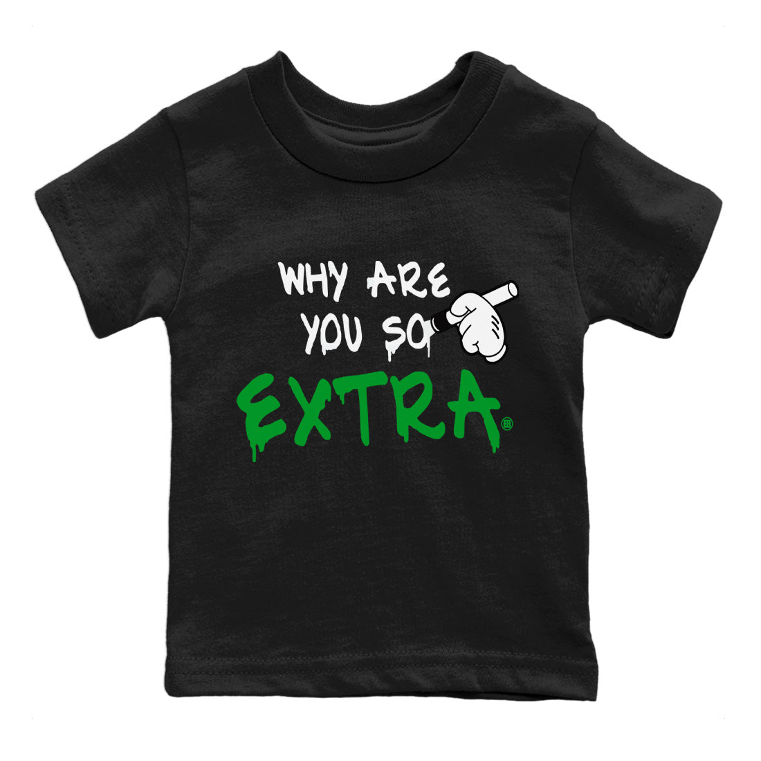 Air Jordan 1 Celtics Sneaker Match Tees Why Are You So Extra Sneaker Tees Air Jordan 1 Retro Celtics Sneaker Release Tees Kids Shirts Black 2