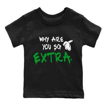 Air Jordan 1 Celtics Sneaker Match Tees Why Are You So Extra Sneaker Tees Air Jordan 1 Retro Celtics Sneaker Release Tees Kids Shirts Black 2