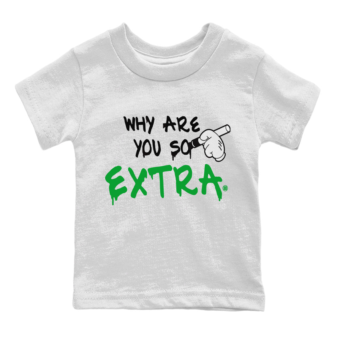 Air Jordan 1 Celtics Sneaker Match Tees Why Are You So Extra Sneaker Tees Air Jordan 1 Retro Celtics Sneaker Release Tees Kids Shirts White 2