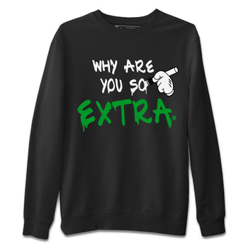 Air Jordan 1 Celtics Sneaker Match Tees Why Are You So Extra Sneaker Tees Air Jordan 1 Retro Celtics Sneaker Release Tees Unisex Shirts Black 2