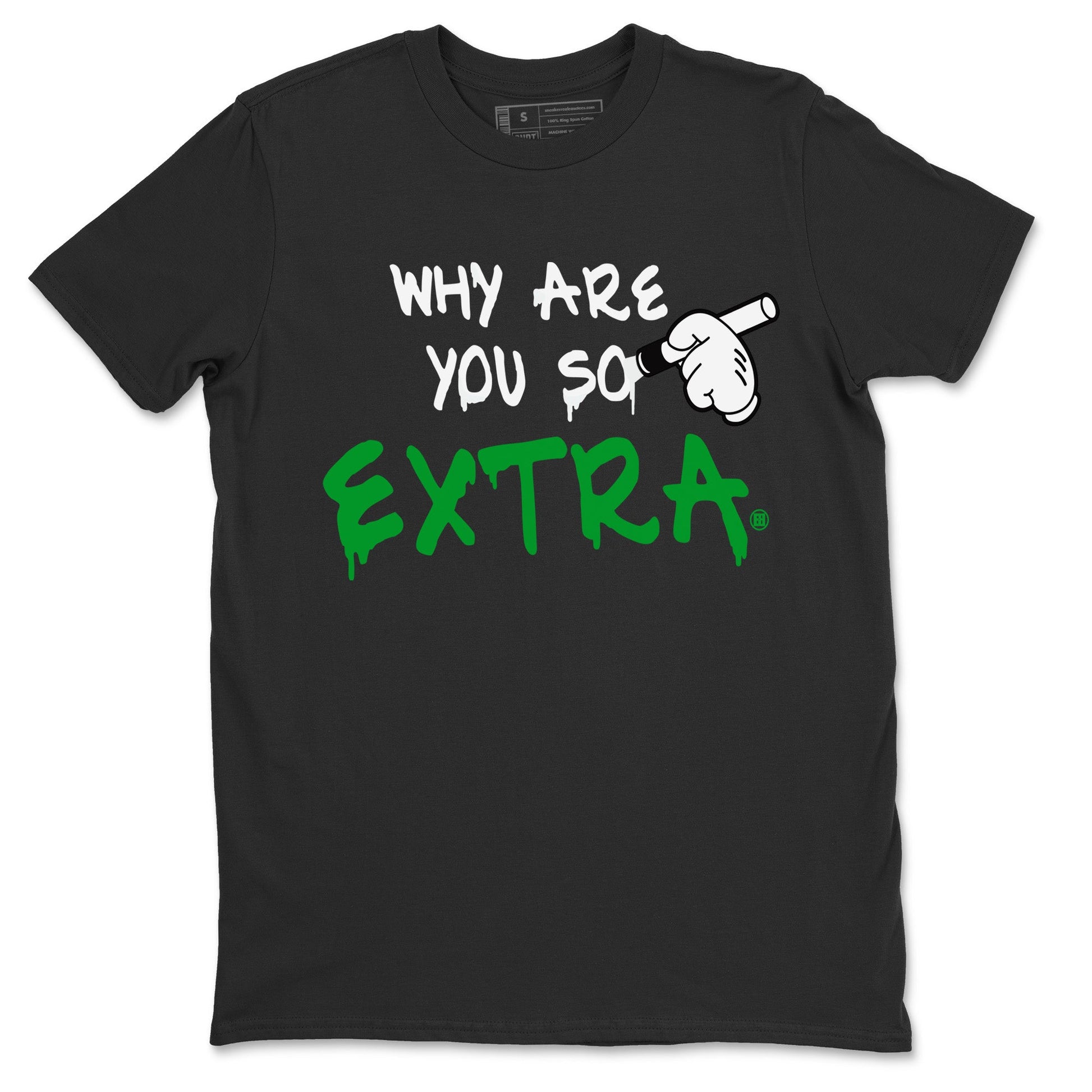 Air Jordan 1 Celtics Sneaker Match Tees Why Are You So Extra Sneaker Tees Air Jordan 1 Retro Celtics Sneaker Release Tees Unisex Shirts Black 2