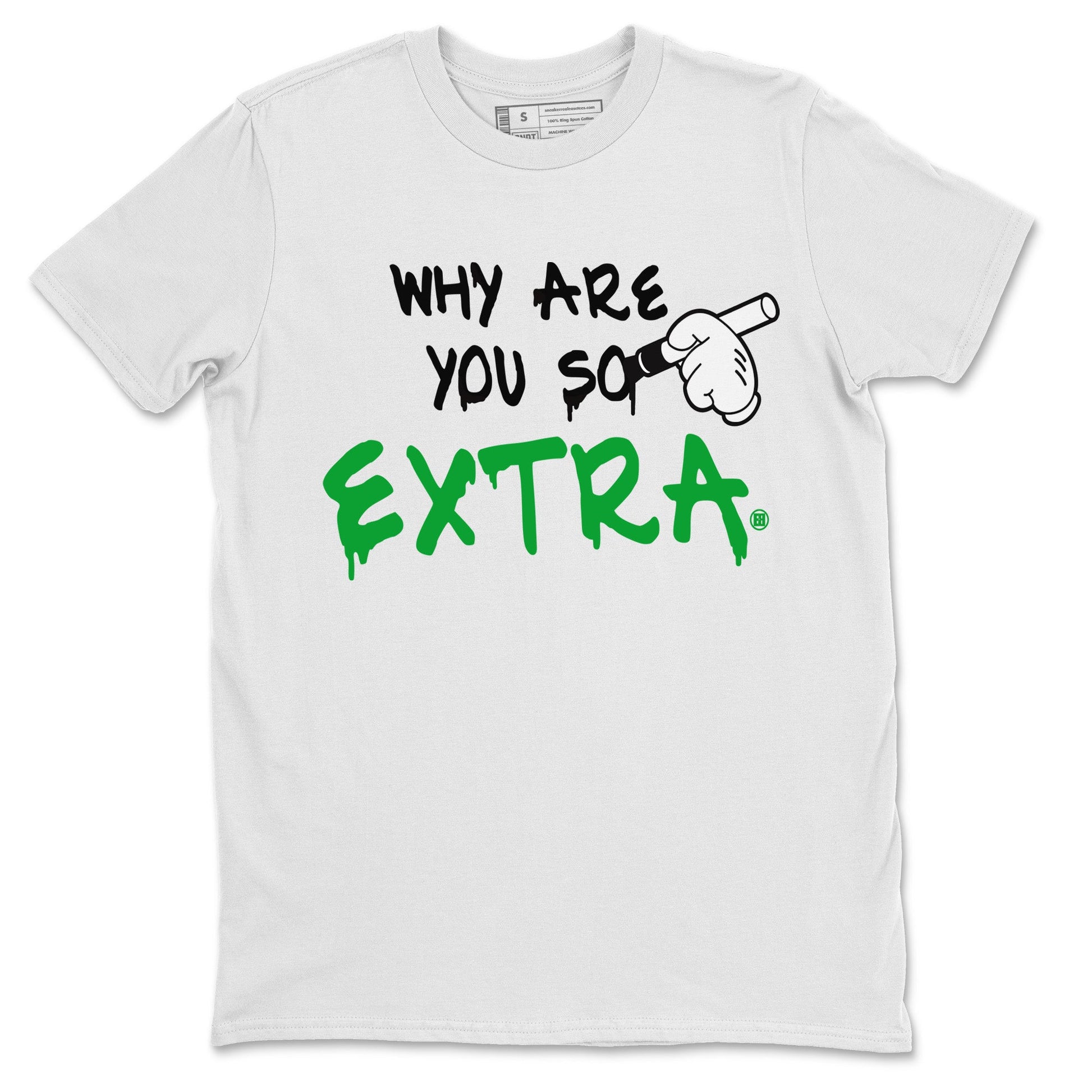 Air Jordan 1 Celtics Sneaker Match Tees Why Are You So Extra Sneaker Tees Air Jordan 1 Retro Celtics Sneaker Release Tees Unisex Shirts White 2