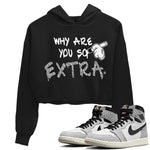 Jordan 1 White Cement Sneaker Match Tees Why Are You So Extra Sneaker Tees Jordan 1 White Cement Sneaker Release Tees Women's Shirts