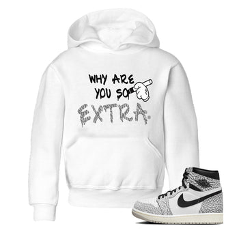 Jordan 1 White Cement Sneaker Match Tees Why Are You So Extra Sneaker Tees Jordan 1 White Cement Sneaker Release Tees Kids Shirts