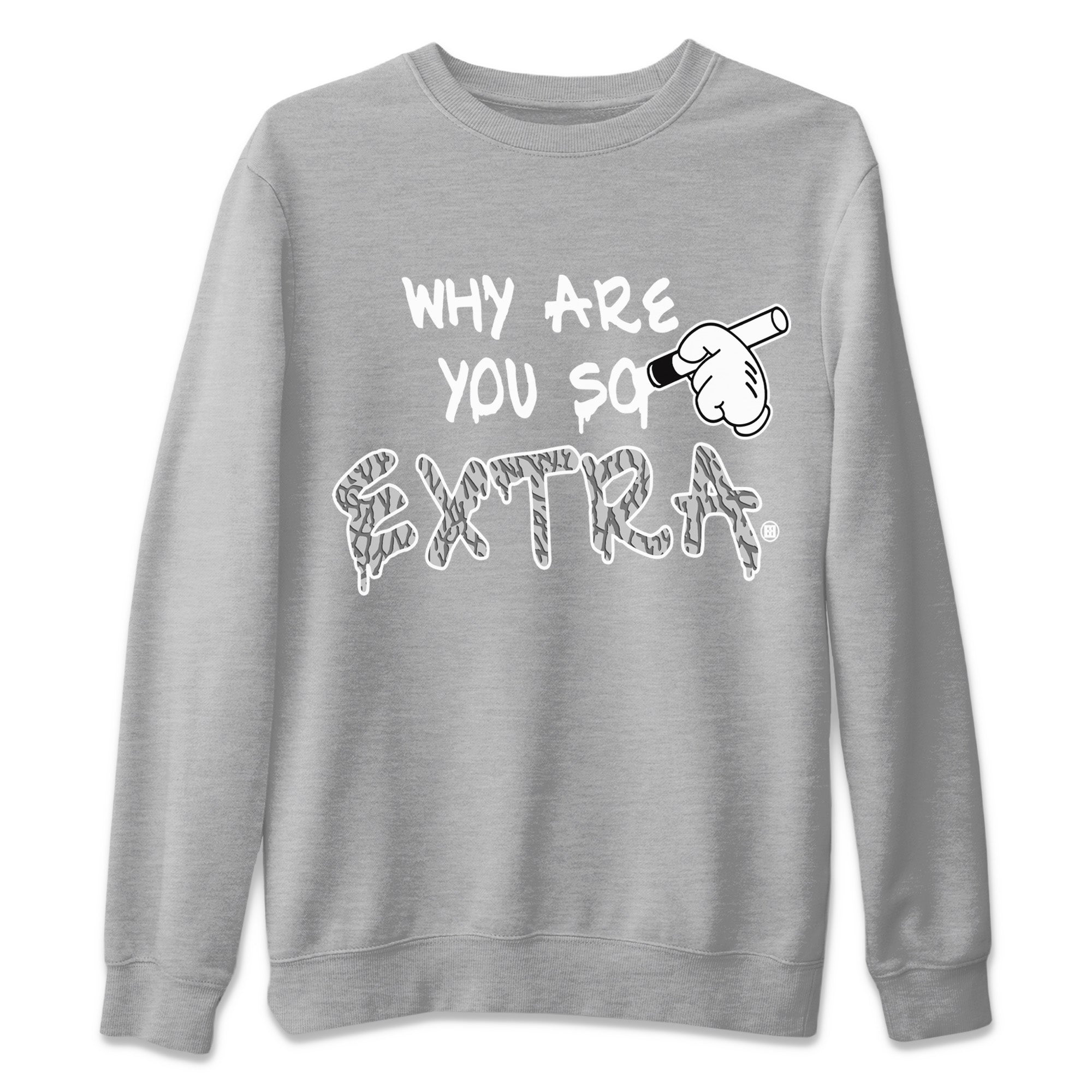 Jordan 1 White Cement Sneaker Match Tees Why Are You So Extra Sneaker Tees Jordan 1 White Cement Sneaker Release Tees Unisex Shirts