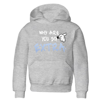 Air Jordan 11 White Cement Sneaker Match Tees Why Are You So Extra Sneaker Tees Jordan 11 Retro White Cement Sneaker Release Tees Kids Shirts Heather Grey 2