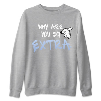 Air Jordan 11 White Cement Sneaker Match Tees Why Are You So Extra Sneaker Tees Jordan 11 Retro White Cement Sneaker Release Tees Unisex Shirts Heather Grey 2