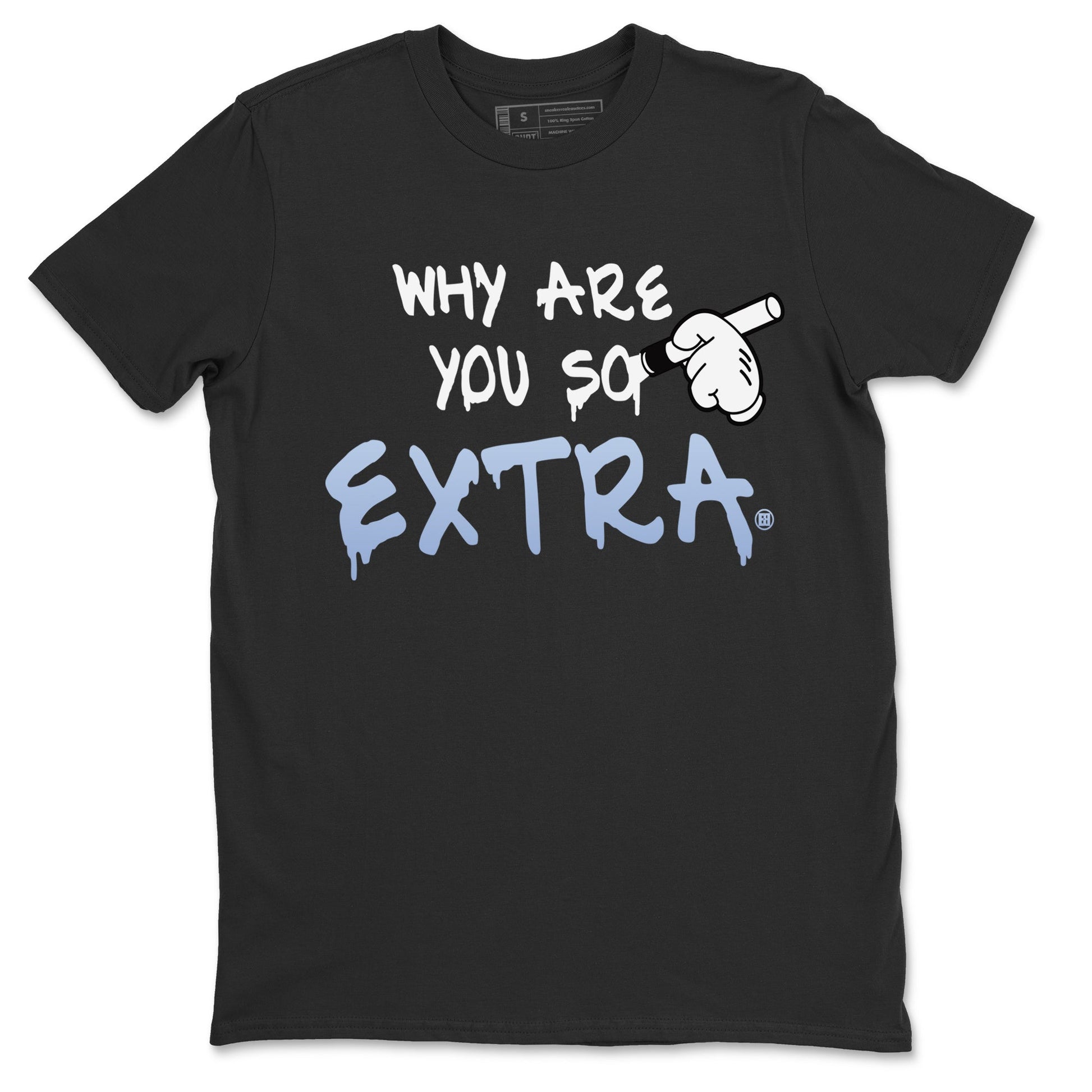 Air Jordan 11 White Cement Sneaker Match Tees Why Are You So Extra Sneaker Tees Jordan 11 Retro White Cement Sneaker Release Tees Unisex Shirts Black 2