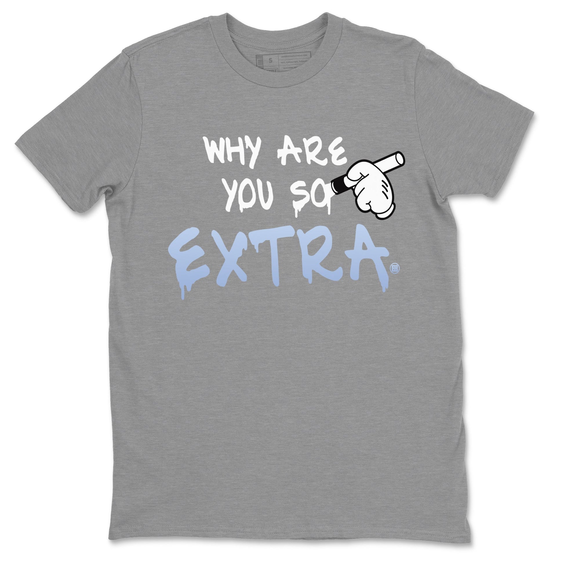 Air Jordan 11 White Cement Sneaker Match Tees Why Are You So Extra Sneaker Tees Jordan 11 Retro White Cement Sneaker Release Tees Unisex Shirts Heather Grey 2