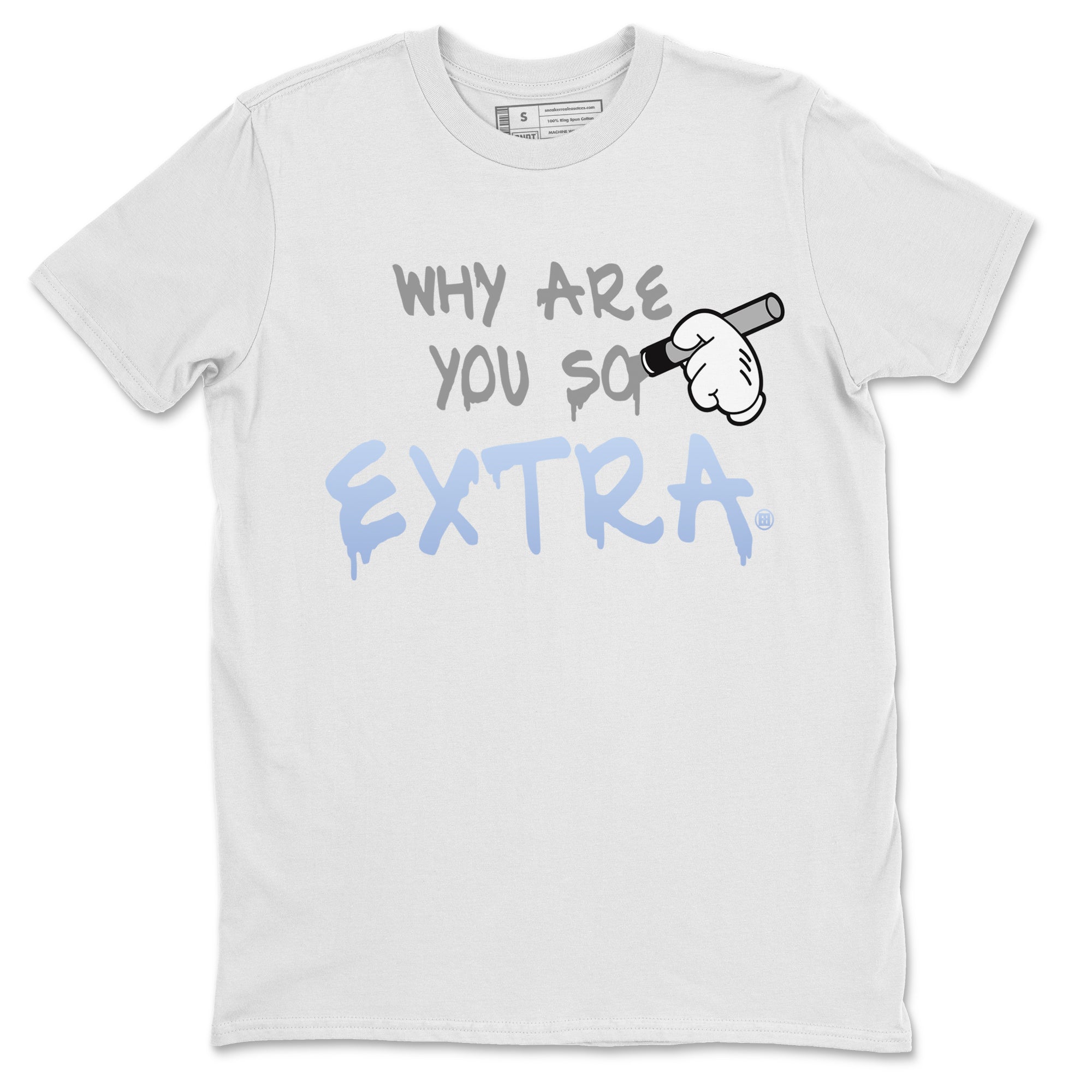 Air Jordan 11 White Cement Sneaker Match Tees Why Are You So Extra Sneaker Tees Jordan 11 Retro White Cement Sneaker Release Tees Unisex Shirts White 2