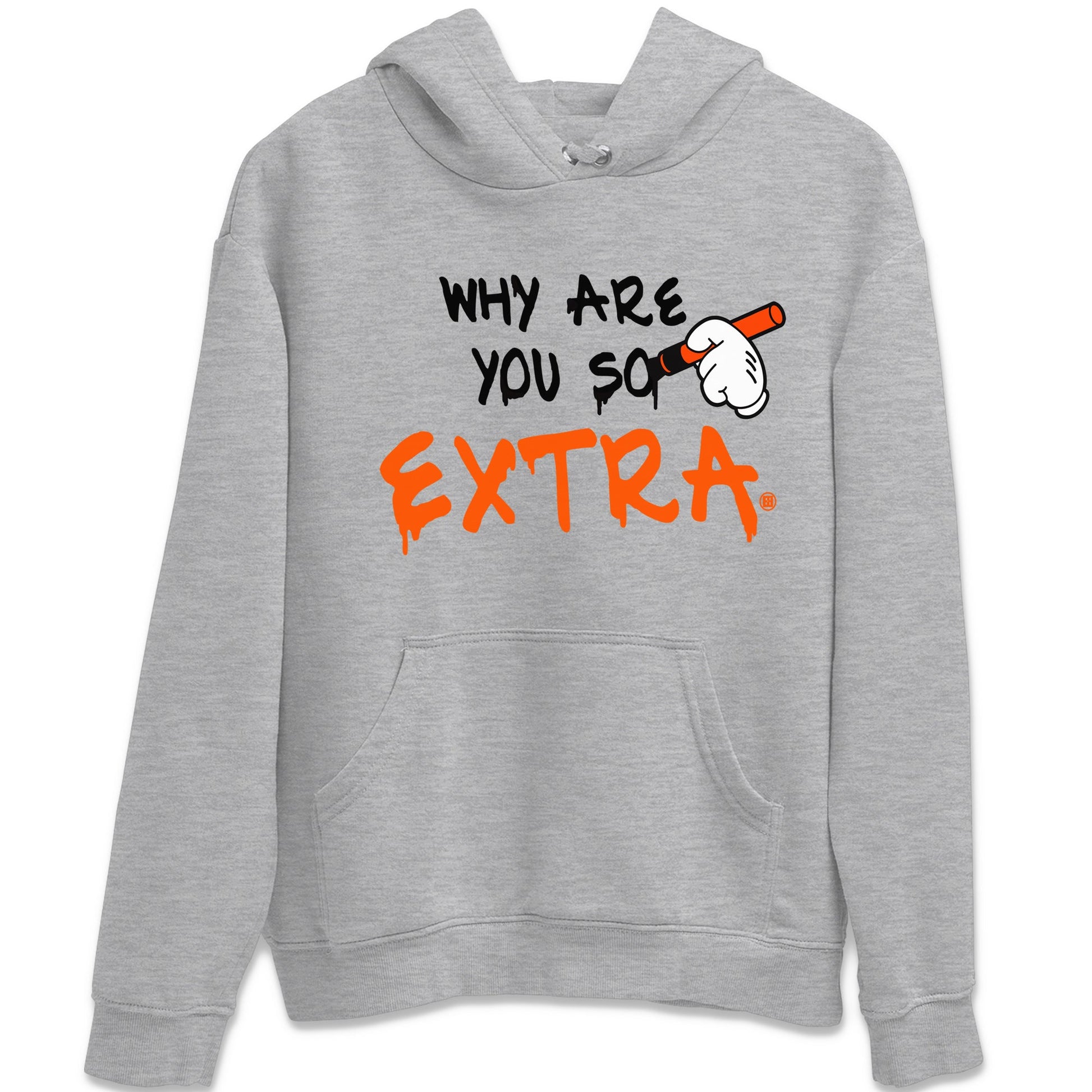 Air Jordan 12 Brilliant Orange Sneaker Match Tees Why Are You So Extra Sneaker Tees 12s Brilliant Orange T-Shirt Unisex Shirts Heather Grey 2