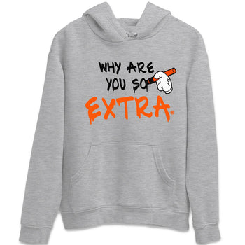 Air Jordan 12 Brilliant Orange Sneaker Match Tees Why Are You So Extra Sneaker Tees 12s Brilliant Orange T-Shirt Unisex Shirts Heather Grey 2