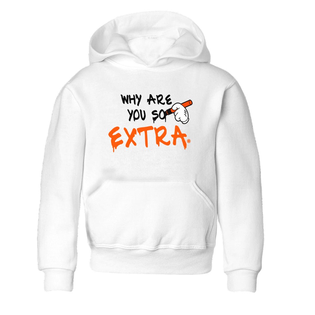 Air Jordan 12 Brilliant Orange Sneaker Match Tees Why Are You So Extra Sneaker Tees 12s Brilliant Orange T-Shirt Kids Shirts White 2