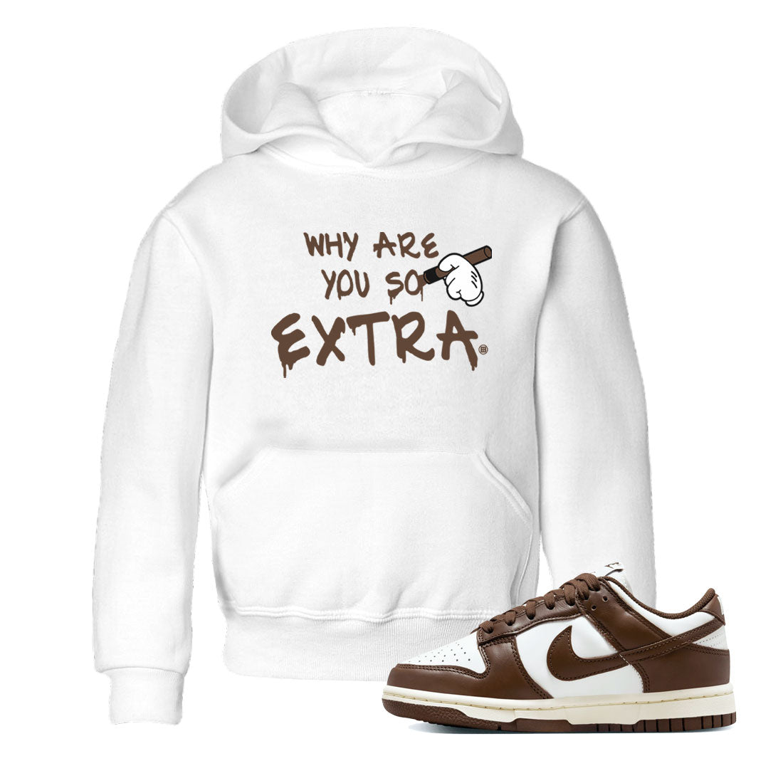 Dunk Low WMNS Cacao Wow sneaker shirt to match jordans Why Are You So Extra sneaker tees Dunk Cacao Wow SNRT Sneaker Release Tees Baby Toddler White 1 T-Shirt
