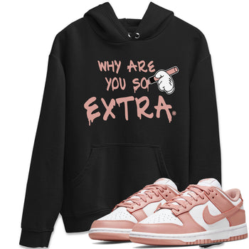Dunks Low Rose Whisper shirt to match jordans Why Are You So Extra sneaker tees Dunk Rose Whisper SNRT Sneaker Release Tees Unisex Black 1 T-Shirt