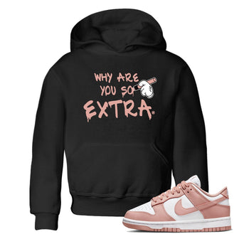 Dunks Low Rose Whisper shirt to match jordans Why Are You So Extra sneaker tees Dunk Rose Whisper SNRT Sneaker Release Tees Baby Toddler Black 1 T-Shirt