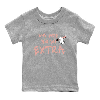 Dunks Low Rose Whisper shirt to match jordans Why Are You So Extra sneaker tees Dunk Rose Whisper SNRT Sneaker Release Tees Baby Toddler Heather Grey 2 T-Shirt