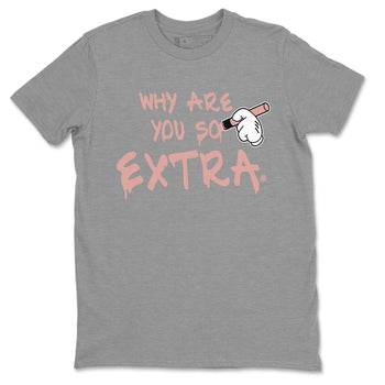 Dunks Low Rose Whisper shirt to match jordans Why Are You So Extra sneaker tees Dunk Rose Whisper SNRT Sneaker Release Tees Unisex Heather Grey 2 T-Shirt