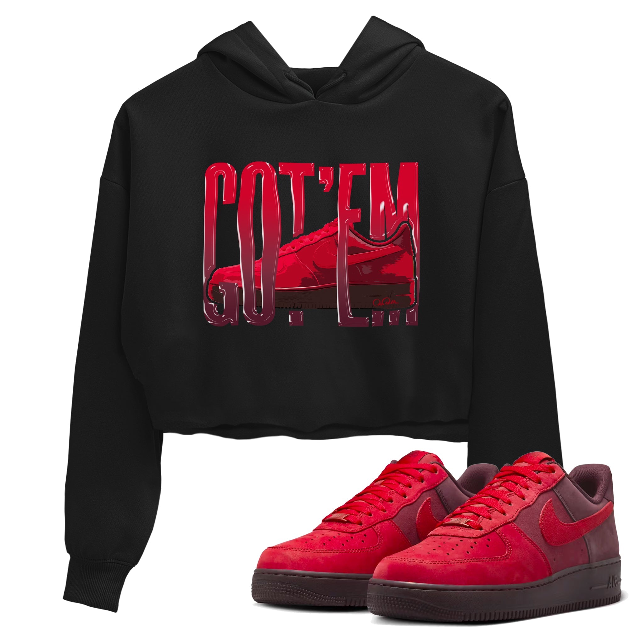 Air Force 1 Layers of Love shirt to match jordans Wiggling Gotem sneaker tees af1 Layers of Love SNRT Sneaker Release Tees Black 1 crop length shirt