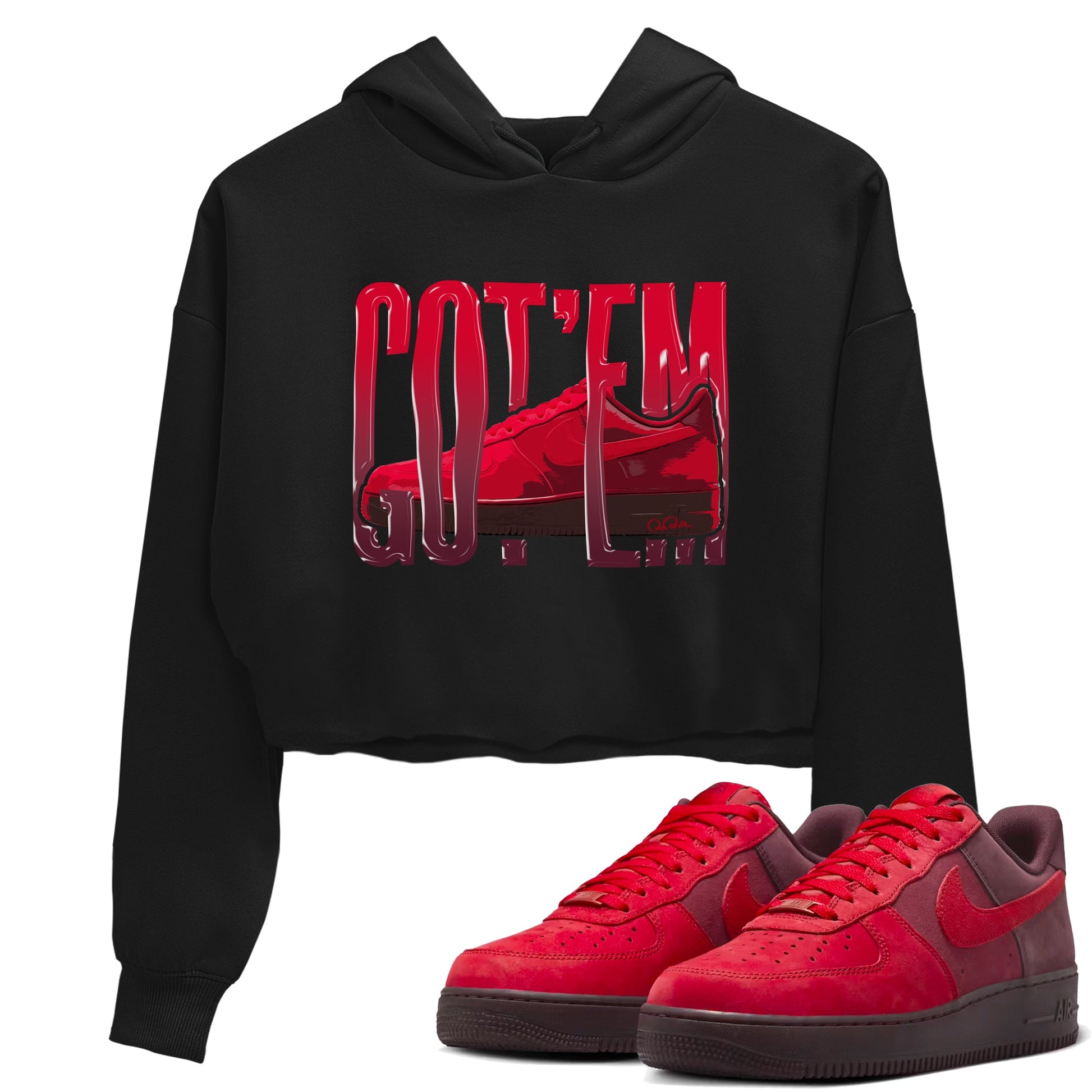 Air Force 1 Layers of Love shirt to match jordans Wiggling Gotem sneaker tees af1 Layers of Love SNRT Sneaker Release Tees Black 1 crop length shirt