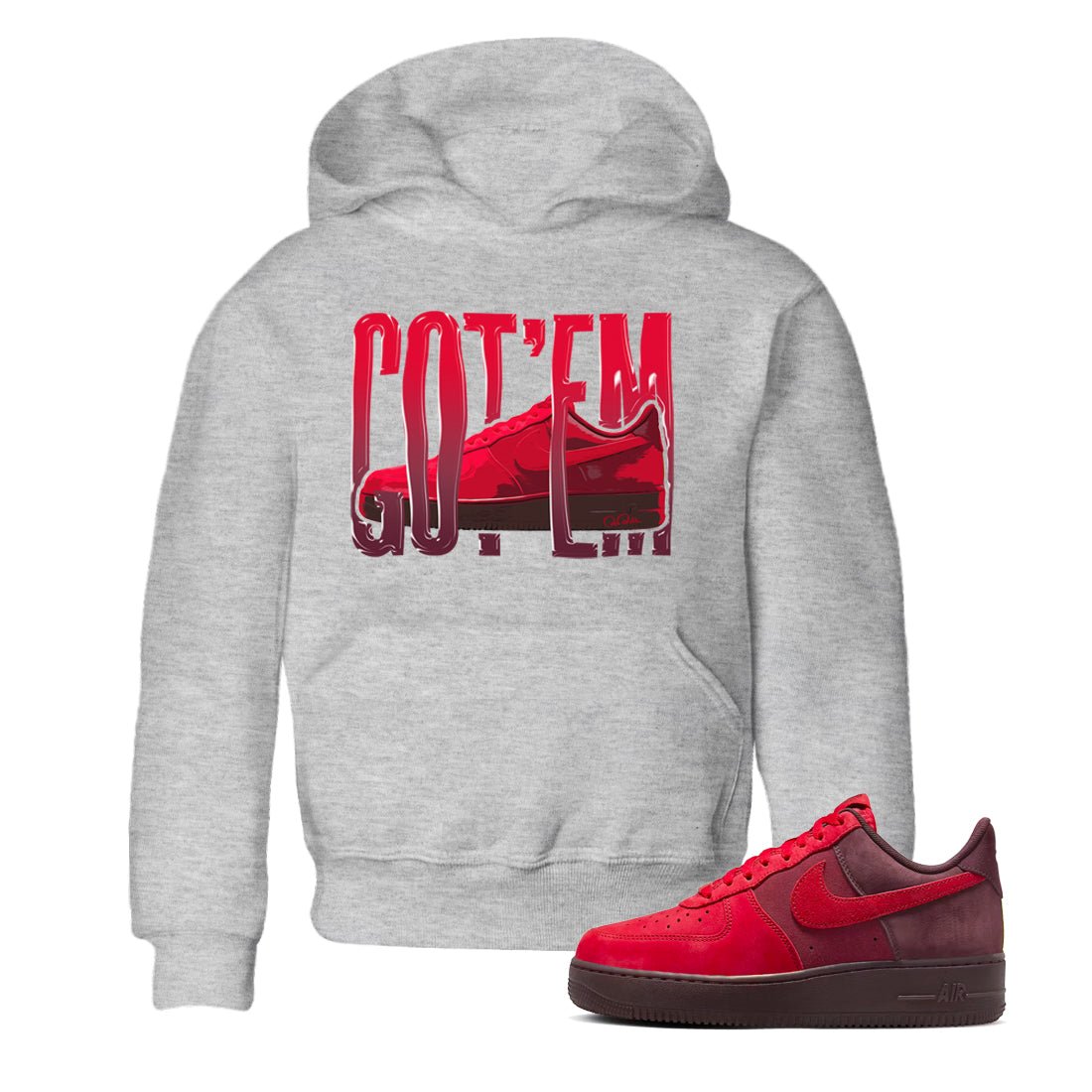 Air Force 1 Layers of Love shirt to match jordans Wiggling Gotem sneaker tees af1 Layers of Love SNRT sneaker release tees baby toddler Heather Grey 1 cotton Shirt