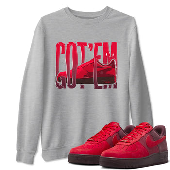 Air Force 1 Layers of Love shirt to match jordans Wiggling Gotem sneaker tees af1 Layers of Love SNRT Sneaker Release Tees unisex cotton Heather Grey 1 crew neck shirt