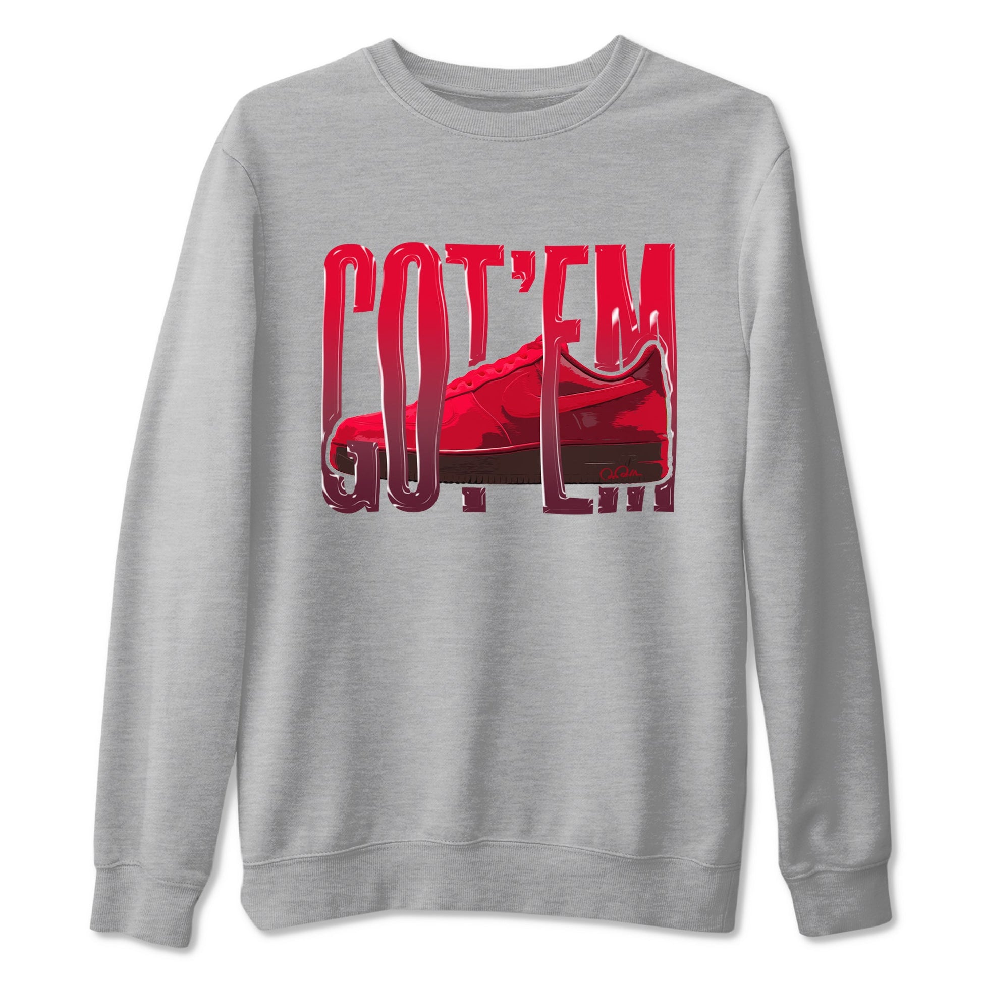Air Force 1 Layers of Love shirt to match jordans Wiggling Gotem sneaker tees af1 Layers of Love SNRT Sneaker Release Tees unisex cotton Heather Grey 2 crew neck shirt