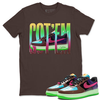 Air Force 1 Undefeated Fauna Brown Sneaker Match Tees Wiggling Gotem Sneaker Tees Air Force 1 Undefeated Fauna Brown Sneaker Release Tees Unisex Shirts