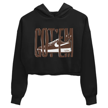 Air Force Low Chocolate shirt to match jordans Wiggling Gotem sneaker tees chocolate Nike Air Force Low Chocolate SNRT Sneaker Release Tees Black 2 Crop T-Shirt
