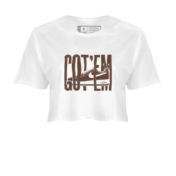 Air Force Low Chocolate shirt to match jordans Wiggling Gotem sneaker tees chocolate Nike Air Force Low Chocolate SNRT Sneaker Release Tees White 2 Crop T-Shirt