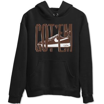 Air Force Low Chocolate shirt to match jordans Wiggling Gotem sneaker tees chocolate Nike Air Force Low Chocolate SNRT Sneaker Release Tees Unisex Black 2 T-Shirt