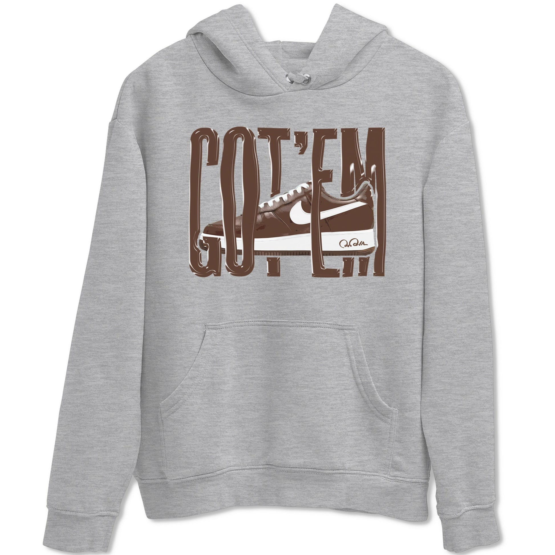 Air Force Low Chocolate shirt to match jordans Wiggling Gotem sneaker tees chocolate Nike Air Force Low Chocolate SNRT Sneaker Release Tees Unisex Heather Grey 2 T-Shirt