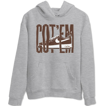 Air Force Low Chocolate shirt to match jordans Wiggling Gotem sneaker tees chocolate Nike Air Force Low Chocolate SNRT Sneaker Release Tees Unisex Heather Grey 2 T-Shirt
