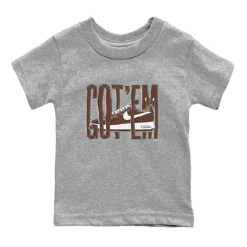 Air Force Low Chocolate shirt to match jordans Wiggling Gotem sneaker tees chocolate Nike Air Force Low Chocolate SNRT Sneaker Release Tees Baby Toddler Heather Grey 2 T-Shirt