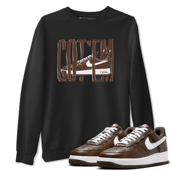 Air Force Low Chocolate shirt to match jordans Wiggling Gotem sneaker tees chocolate Nike Air Force Low Chocolate SNRT Sneaker Release Tees Unisex Black 1 T-Shirt