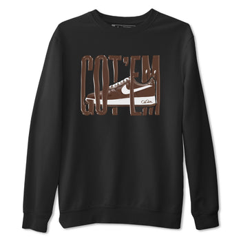 Air Force Low Chocolate shirt to match jordans Wiggling Gotem sneaker tees chocolate Nike Air Force Low Chocolate SNRT Sneaker Release Tees Unisex Black 2 T-Shirt