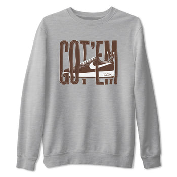 Air Force Low Chocolate shirt to match jordans Wiggling Gotem sneaker tees chocolate Nike Air Force Low Chocolate SNRT Sneaker Release Tees Unisex Heather Grey 2 T-Shirt