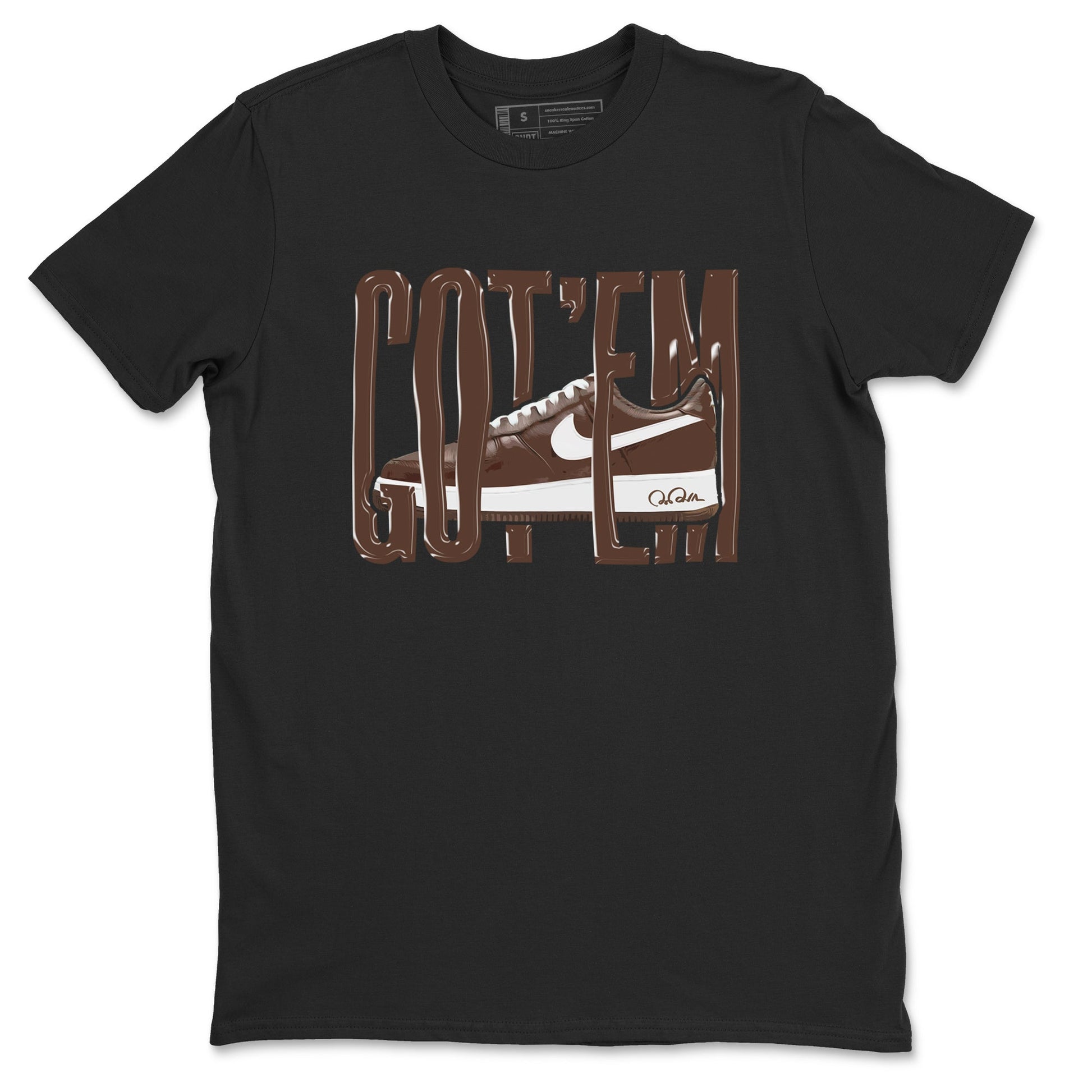 Air Force Low Chocolate shirt to match jordans Wiggling Gotem sneaker tees chocolate Nike Air Force Low Chocolate SNRT Sneaker Release Tees Unisex Black 2 T-Shirt