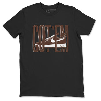 Air Force Low Chocolate shirt to match jordans Wiggling Gotem sneaker tees chocolate Nike Air Force Low Chocolate SNRT Sneaker Release Tees Unisex Black 2 T-Shirt
