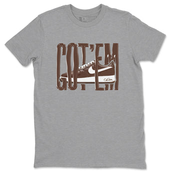 Air Force Low Chocolate shirt to match jordans Wiggling Gotem sneaker tees chocolate Nike Air Force Low Chocolate SNRT Sneaker Release Tees Unisex Heather Grey 2 T-Shirt