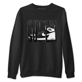 1s Black White shirt to match jordans Wiggling Gotem sneaker tees Air Jordan 1 High OG Black White SNRT Sneaker Release Tees unisex cotton Black 2 crew neck shirt
