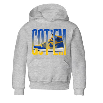 Jordan 1 Game Royal Varsity Maize Sneaker Match Tees Wiggling Gotem Sneaker Tees Jordan 1 Game Royal Varsity Maize Sneaker Release Tees Kids Shirts