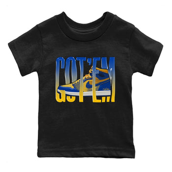 Jordan 1 Game Royal Varsity Maize Sneaker Match Tees Wiggling Gotem Sneaker Tees Jordan 1 Game Royal Varsity Maize Sneaker Release Tees Kids Shirts