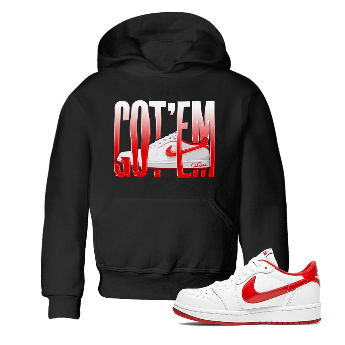 Wiggling Gotem SNRT Sneaker Tee Kids - Air Jordan 1 University Red - SNRT Sneaker Tee