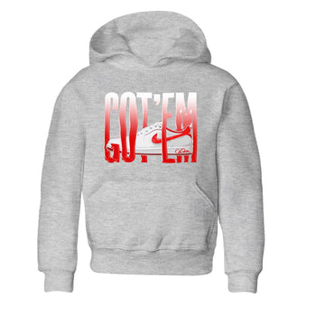 Jordan 1 Low University Red shirt to match jordans Wiggling Gotem sneakertees AJ1 Low University Red SNRT Sneaker Release Tees Baby Toddler Heather Grey 2 T-Shirt